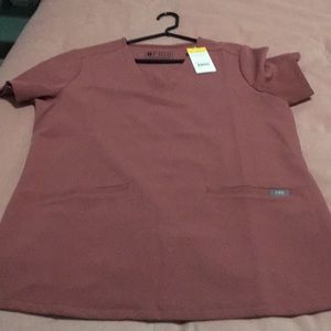 Figs mauve Casma top and Zamora jogger